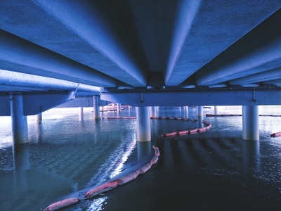 蓝-建筑-高架桥-广州-城市 图片素材