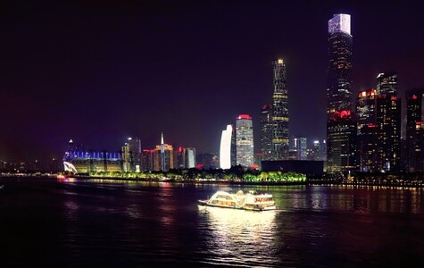 看你的城市-广州-珠江-夜色-江边 图片素材