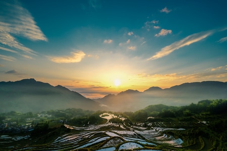 丽水-云和梯田-风景-风光-自然风光 图片素材