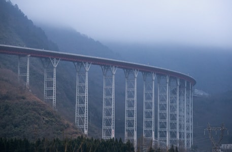 湖泊-山川-人文-桥-风景 图片素材