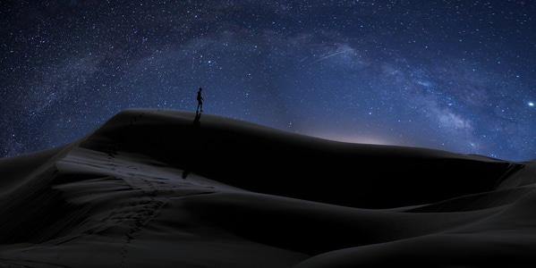 浪漫-旅行-星空-沙漠-星空 图片素材