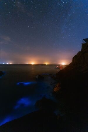 夜色-海岛-你好2020-风光-封面 图片素材