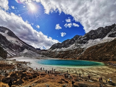 旅行-风景-牛奶海-稻城亚丁-风景 图片素材