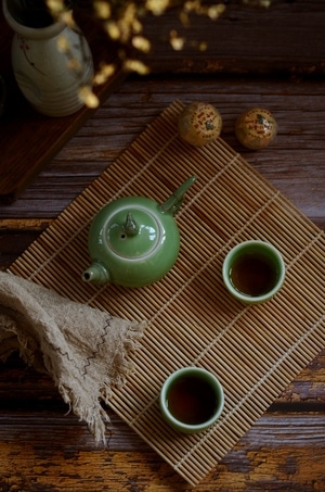 生活-茶-普洱-杯子-茶具 图片素材