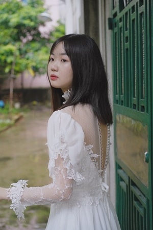 人像-复古-轻婚纱-女人-女性 图片素材