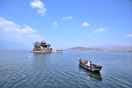 大理-洱海-小普陀-风景-风光 图片素材