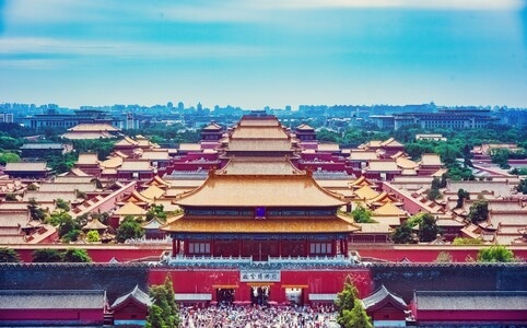 故宫-蓝天-紫禁城-北京-风光 图片素材