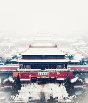 雪景-北京-故宫-景山-故宫 图片素材