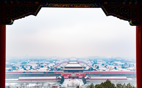 雪景-风光-故宫-景山-紫禁城 图片素材