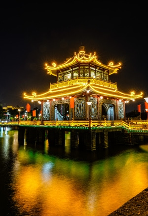 粤东-夜景-街拍-揭阳-榕江 图片素材