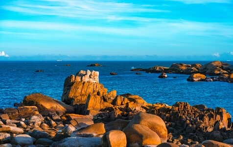 海边-大海-惠来-客鸟尾-石笋群 图片素材