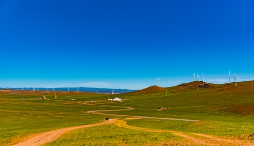风车-风力发电-草原-呼伦贝尔-风光 图片素材