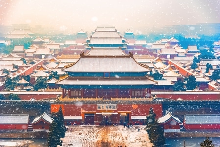 雪景-风景-故宫-紫禁城-故宫 图片素材