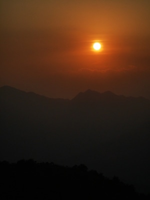 旅行-夕阳-风光-粤东-百二坵田 图片素材