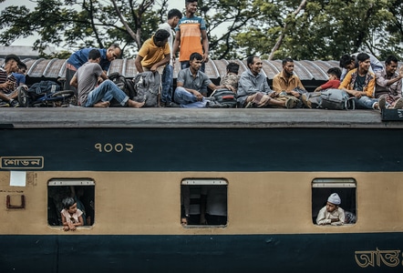 我的2019-火车-乘客-旅客-印度 图片素材