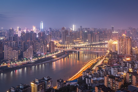 看你的城市-夜色-重庆-夜景-鹅岭 图片素材