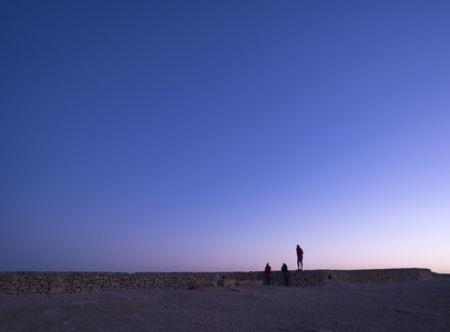 天空-蓝天-傍晚-拉蒙地坑-以色列 图片素材