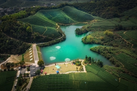 春天-光明寺水库-龙坞-水库-水域 图片素材