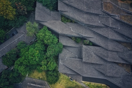建筑-屋顶-俯视-航拍-大师作品 图片素材