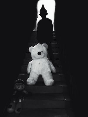 影-黑色-玩具-泰迪熊-玩具熊 图片素材