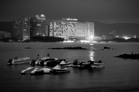 时光影集-黑白-生活-旅游景点-船 图片素材