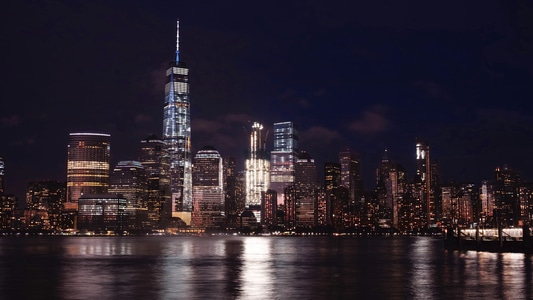 旅游-原创-风景-曼哈顿-夜 图片素材