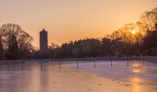 你好2020-自然风光-人在旅途-行走-北京大学 图片素材