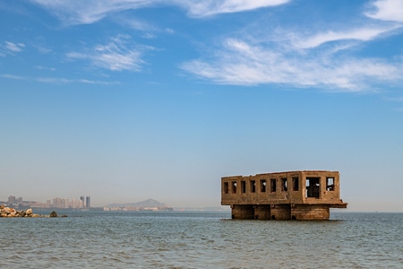 海岸-礁石-水域-光线-海浪 图片素材