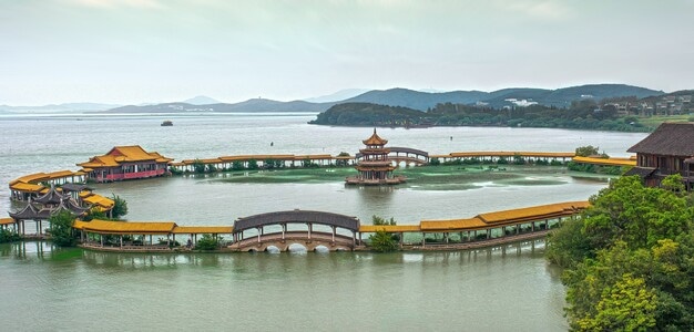 你好2020-湖-湖泊-湖水-太湖 图片素材