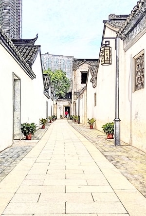 五一小长假-纪实-街拍-小娄巷-街道 图片素材
