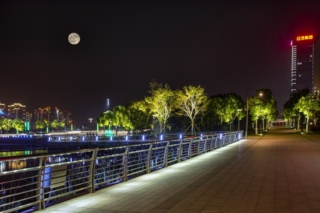 你好秋天-看你的城市-道路-街道-夜景 图片素材