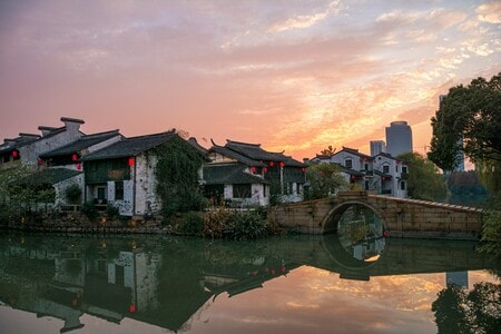 冬日暖阳-你好秋天-风景-村庄-村落 图片素材