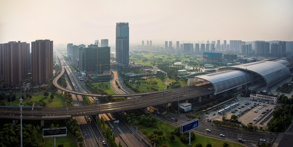 你好2020-城市-城市风光-建筑-桥梁 图片素材