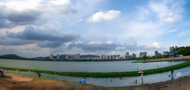 上帝视角-河-河水-风光-风景 图片素材
