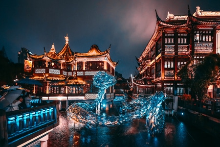 建筑-城市-你好2020-风光-上海 图片素材