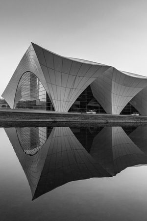 上海-建筑-城市-天空-体育馆 图片素材