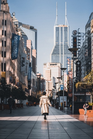 上海-建筑-城市-风光-我要上封面 图片素材