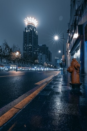 夜景-楼房-风光-上海-城市 图片素材