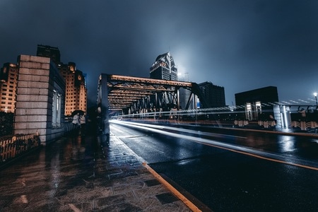 夜景-风光-城市-上海-外滩 图片素材