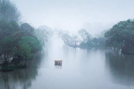 风光-湖泊-树-风景-湖 图片素材