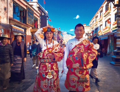 苹果6手机-旅行-人物-西藏-女人 图片素材