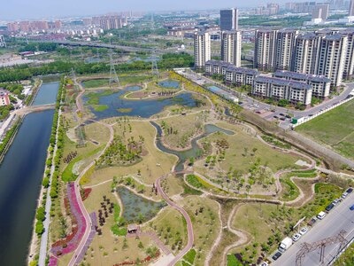 公园-苏州-苏州市-纪实-航拍 图片素材