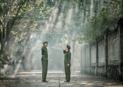 纯真年代-一起走过的日子-军人-男性-女性 图片素材