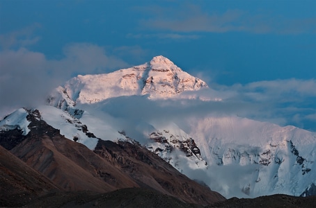 我要上封面-夕阳-雪山-天空-风光 图片素材