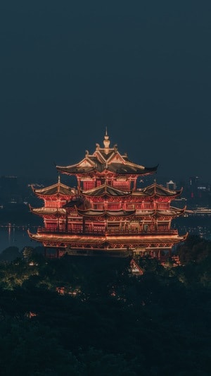 风光-旅行-古建筑-城市-杭州 图片素材