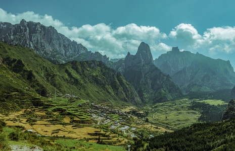 美丽乡村-人与自然-风光-风景-西部风光 图片素材