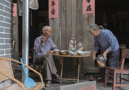 纪实-70周年人文-70周年摄影大赛-老人-留守老人 图片素材