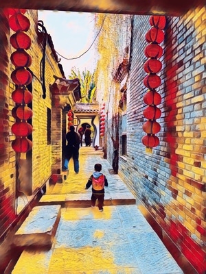 民宅-古巷子-古建筑-民宅-古巷子 图片素材