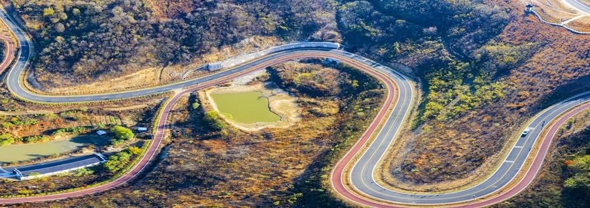 山村-全景-远景-风景-道路 图片素材
