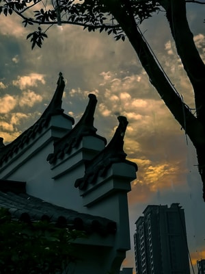 旅行-广场-防火墙-徽派-仿古建筑 图片素材